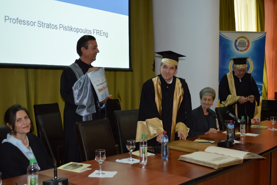 The ceremony of awarding the title of Doctor Honoris Causa of the University POLITEHNICA of Bucharest, to Professor Efstratios PISTIKOPOULOS