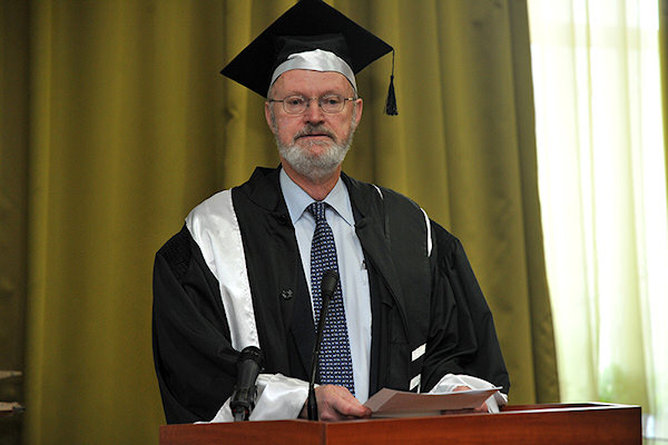 The ceremony of awarding the title of Doctor Honoris Causa of the University POLITEHNICA of Bucharest, to Mr. Robert Howard GRUBBS