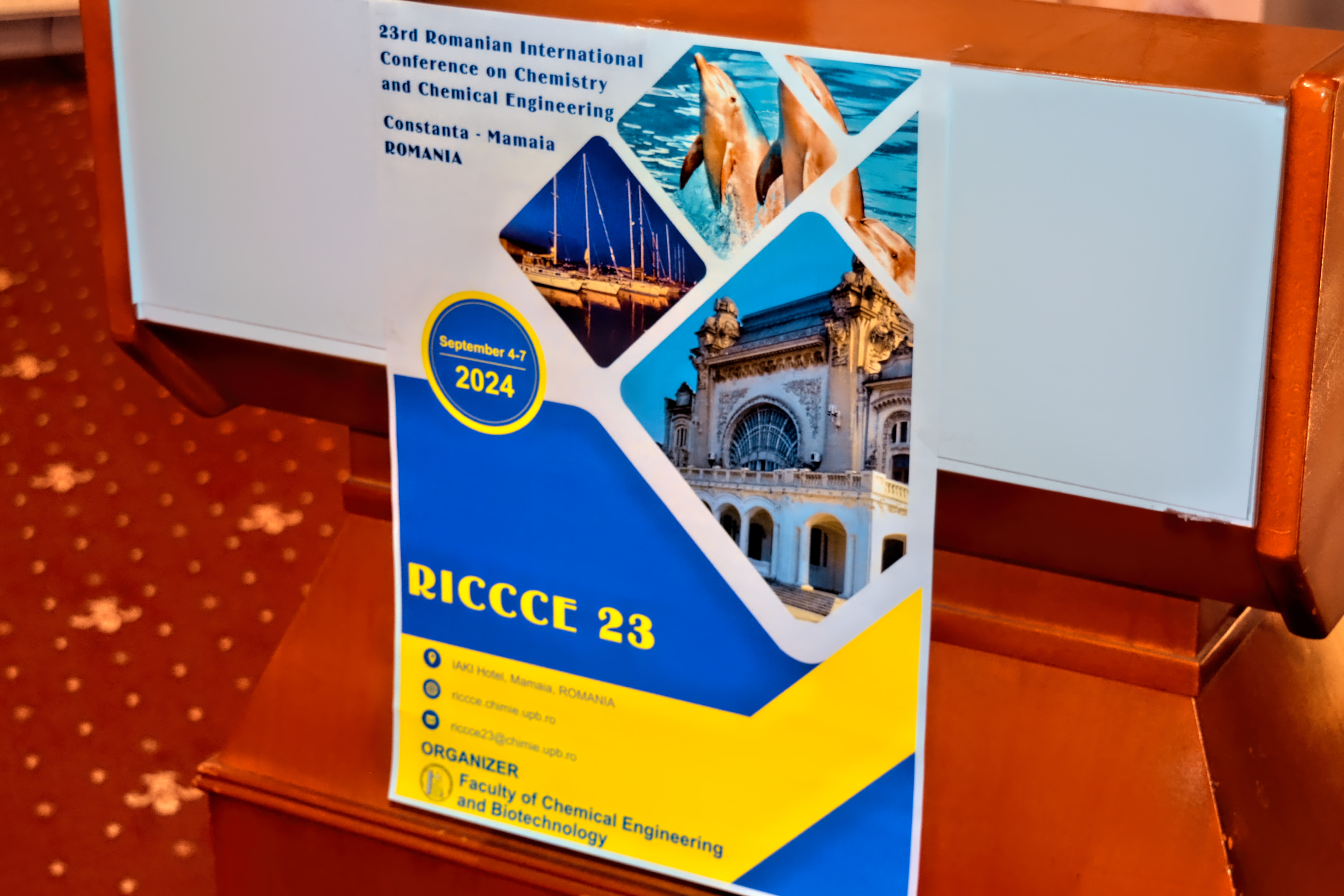 The 23<sup>rd</sup> Romanian International Conference on Chemistry and Chemical Engineering (RICCCE)