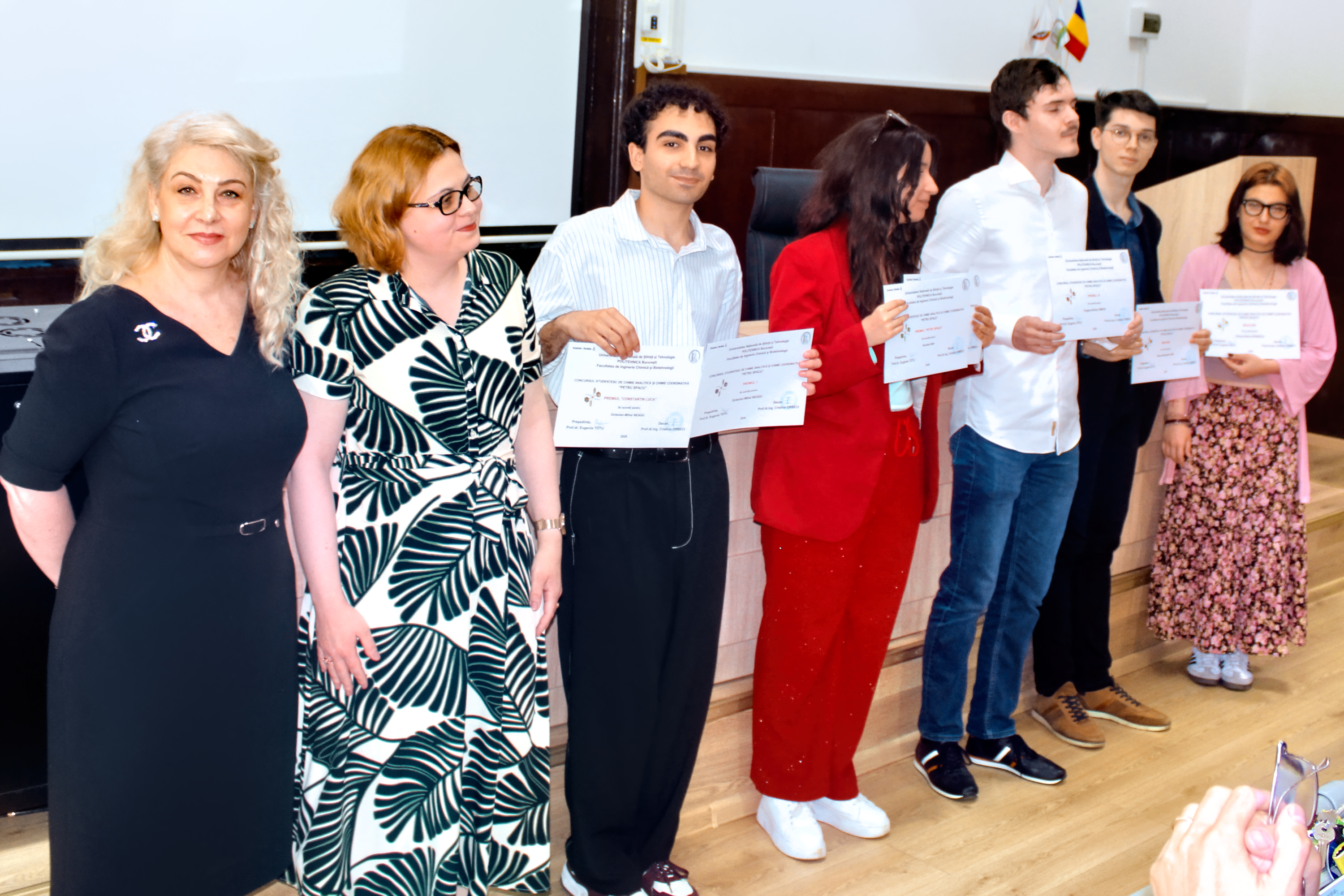 Festivitatea de premiere a Sesiunii de Comunicări Științifice Studențești și a Concursului Petru Spacu