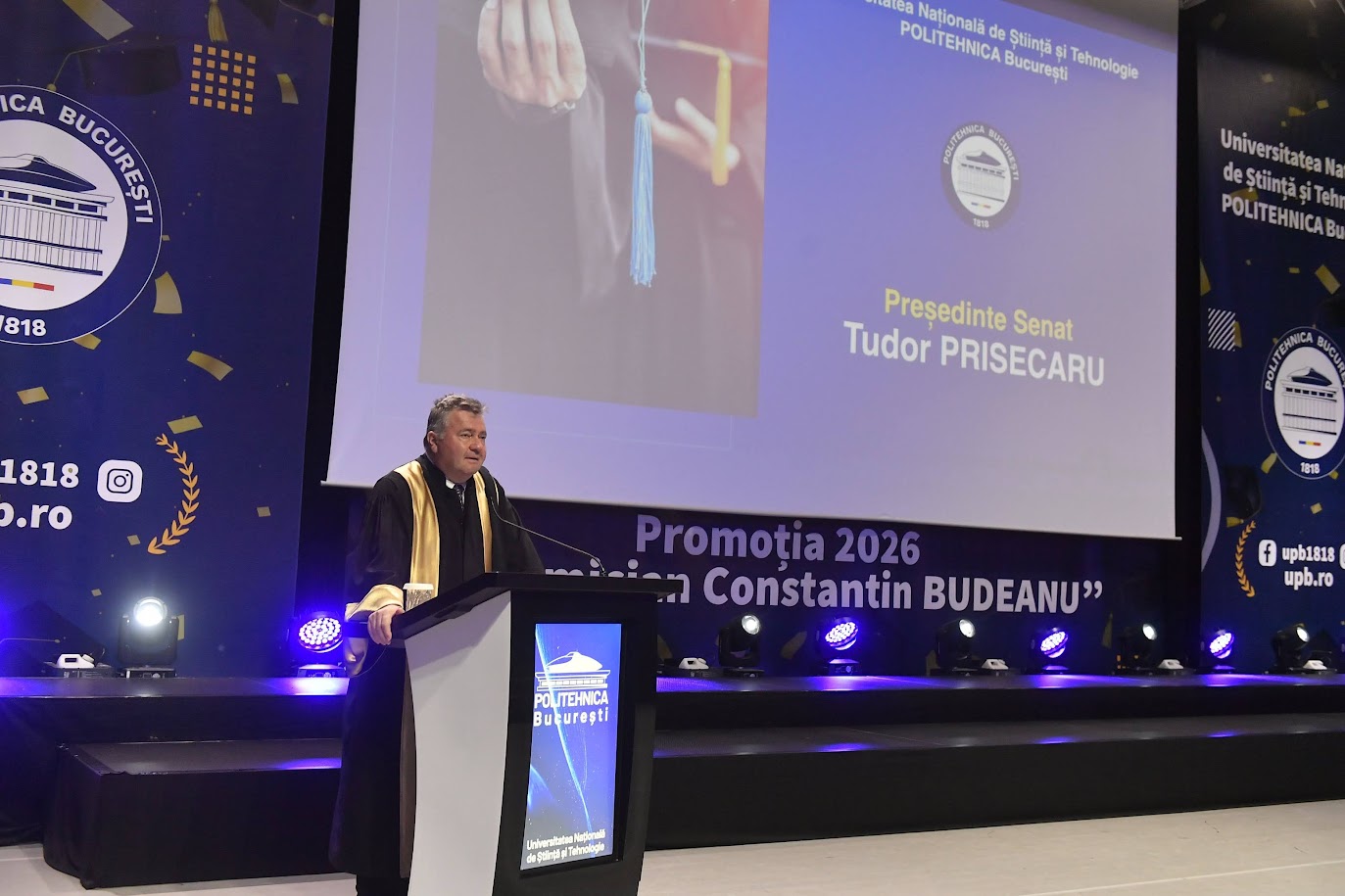 Festivitatea de absolvire pentru șefii de promoție, promoția 2026 a Universității POLITEHNICA București