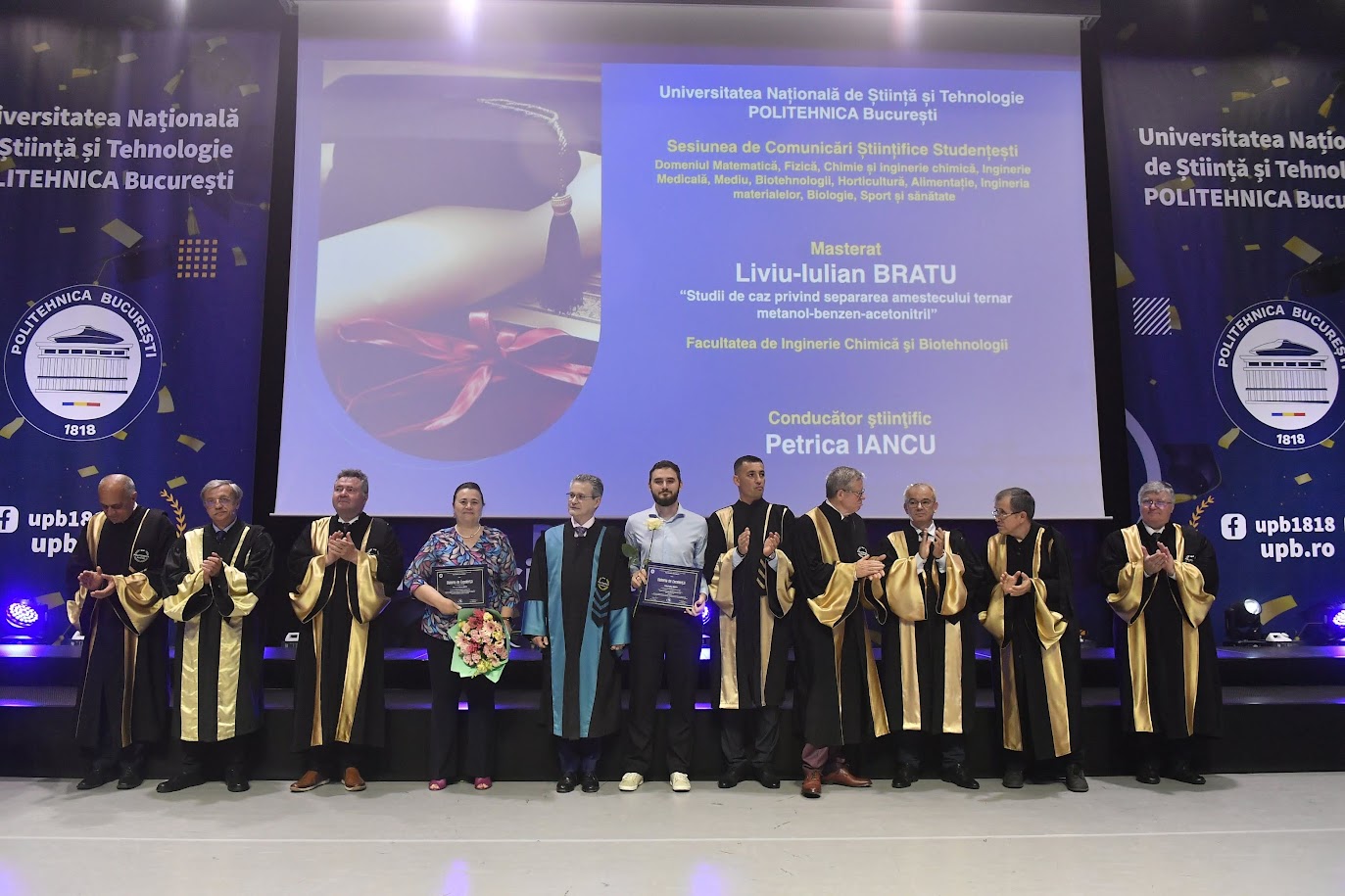 Festivitatea de absolvire pentru șefii de promoție, promoția 2026 a Universității POLITEHNICA București