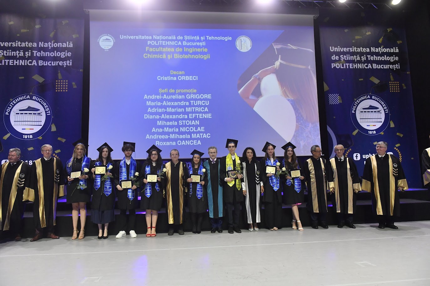 Festivitatea de absolvire pentru șefii de promoție, promoția 2026 a Universității POLITEHNICA București
