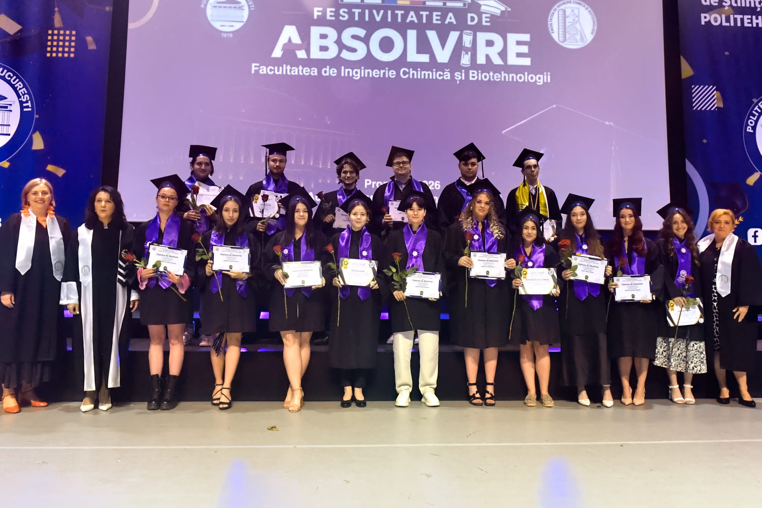 Graduation ceremony of the 2026 promotion of the Faculty of Chemical Engineering and Biotechnologies