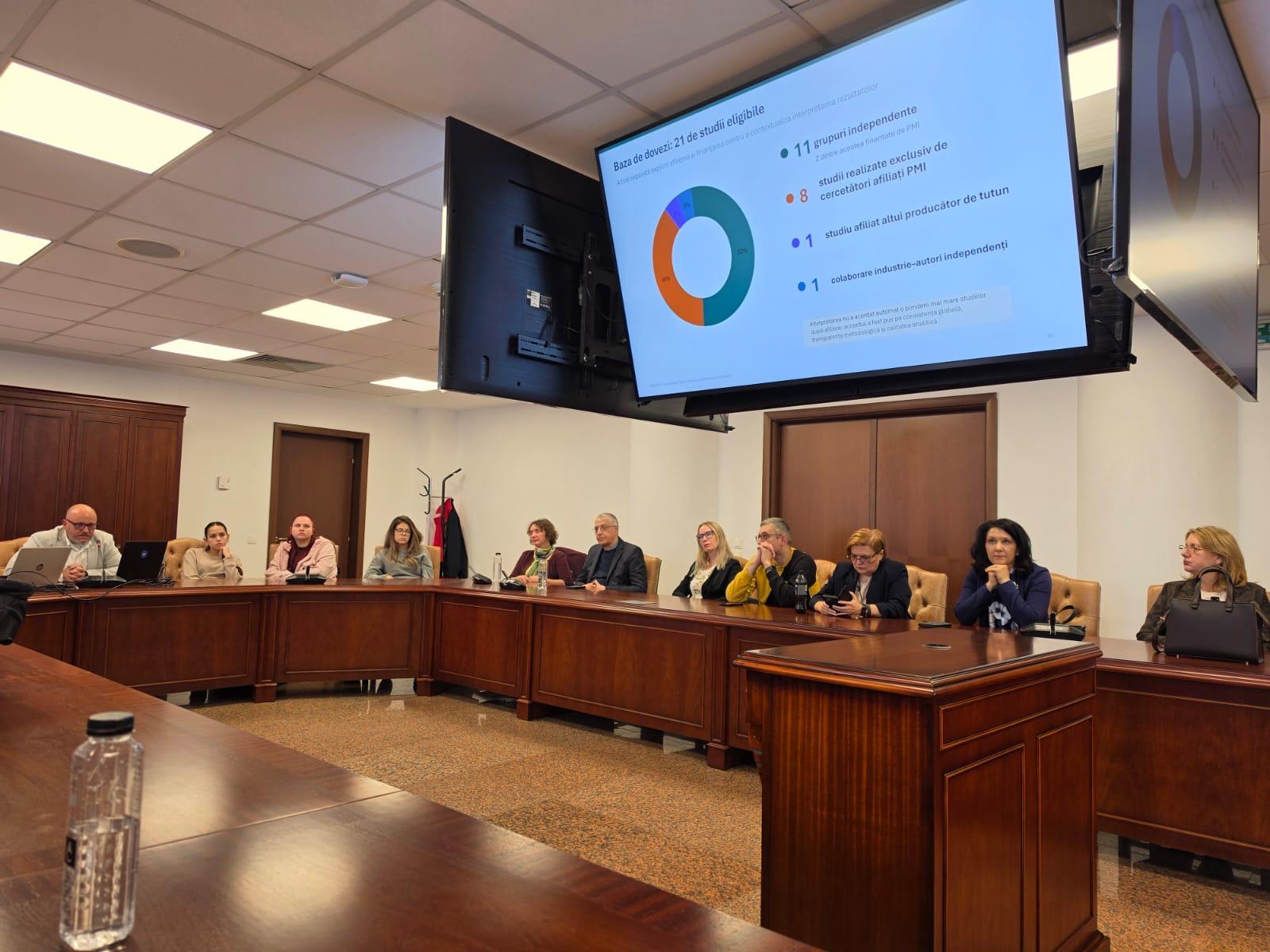 Eveniment științific privind caracterizarea chimică a aerosolilor generați de produsele din tutun încălzit