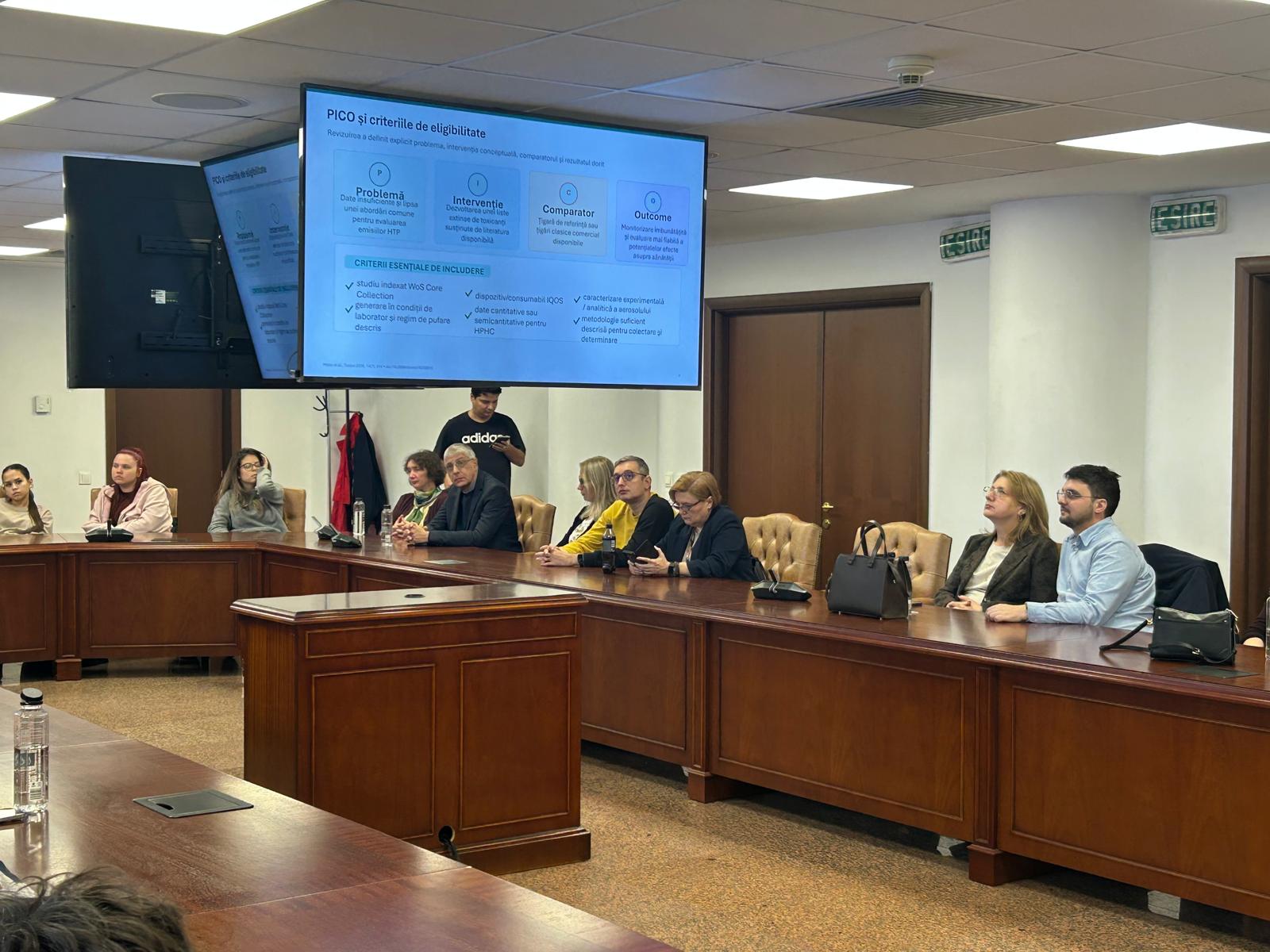 Eveniment științific privind caracterizarea chimică a aerosolilor generați de produsele din tutun încălzit