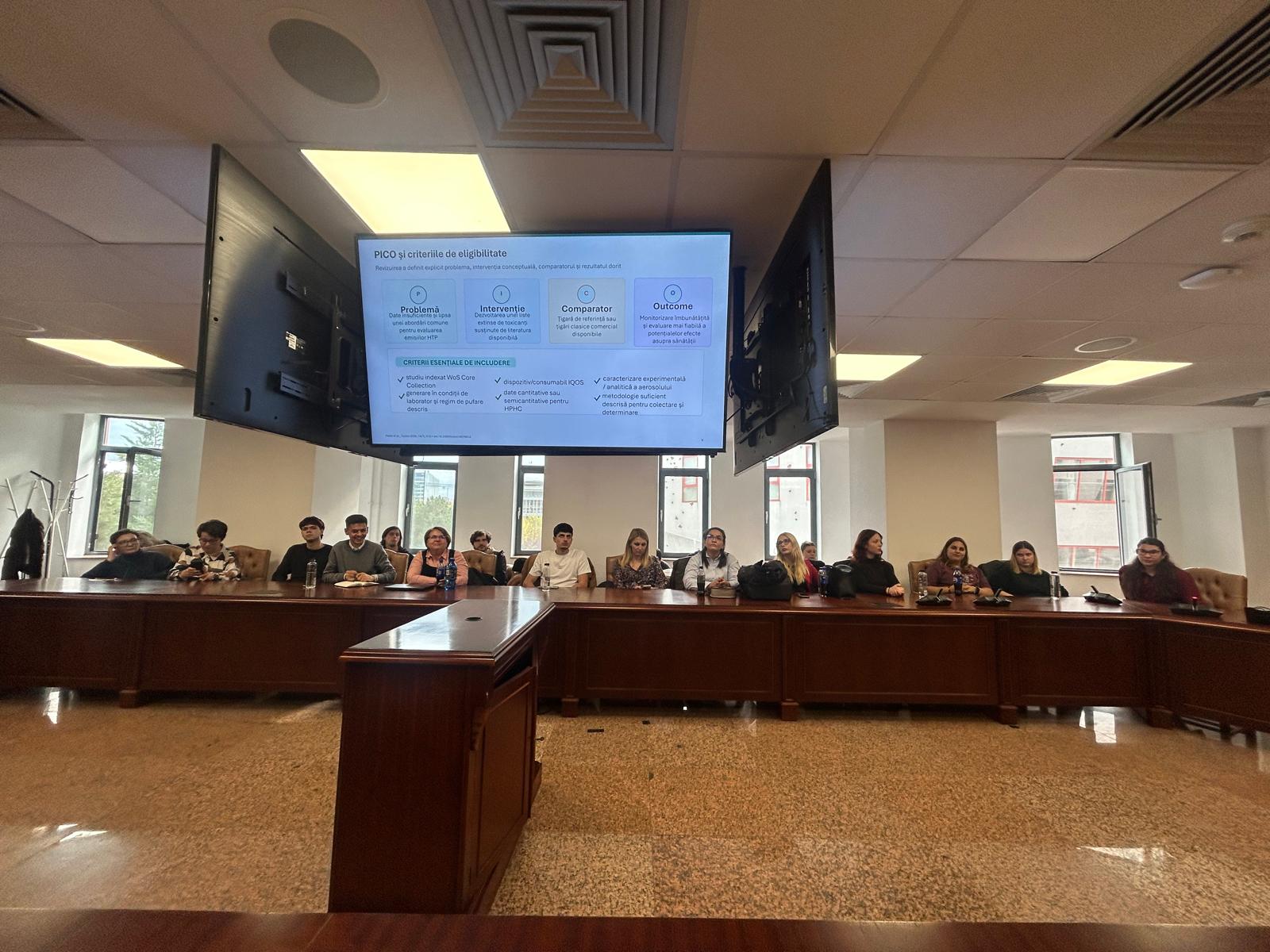Eveniment științific privind caracterizarea chimică a aerosolilor generați de produsele din tutun încălzit
